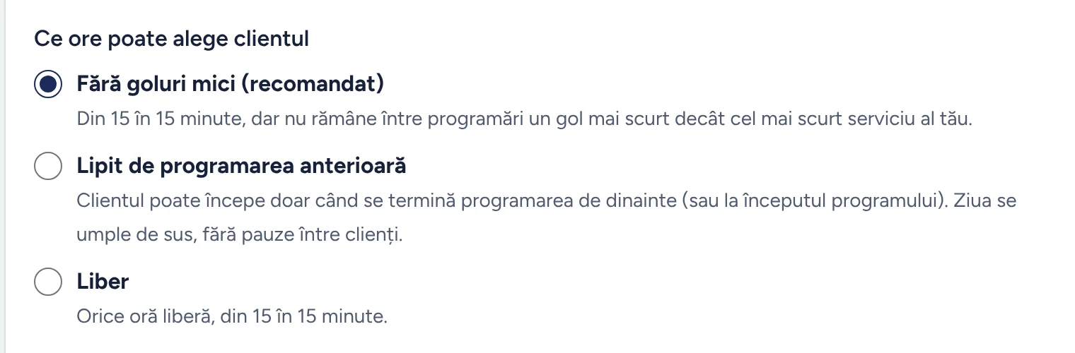 Regula pentru ore